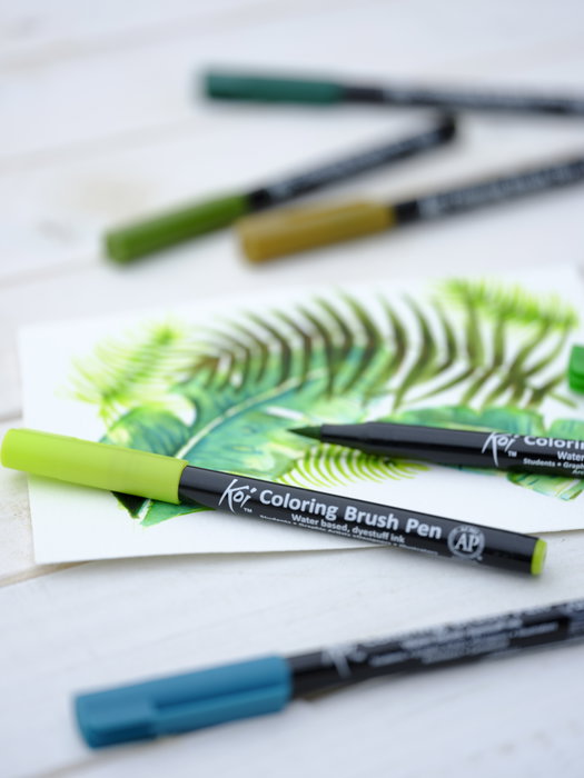 Sakura Koi Coloring Brush Pen Set Botanical de 6 colores Sakura Koi Coloring Brush Pen Set Botanical de 6 colores
